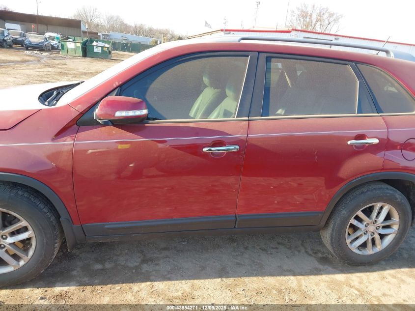 2015 Kia Sorento Lx VIN: 5XYKT3A66FG625414 Lot: 43854271