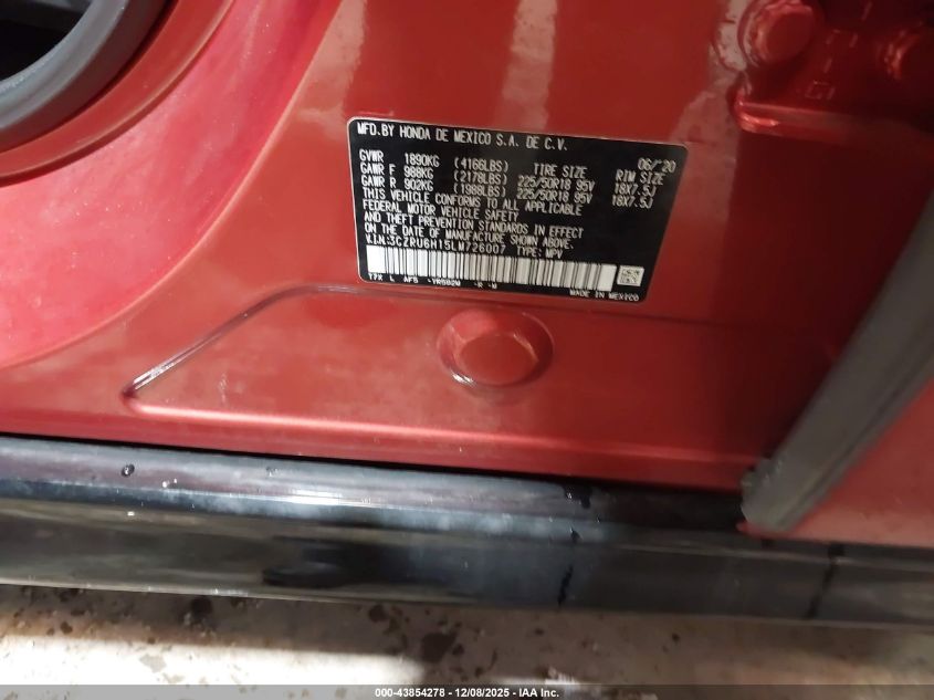 2020 Honda Hr-V Awd Sport VIN: 3CZRU6H15LM726007 Lot: 43854278