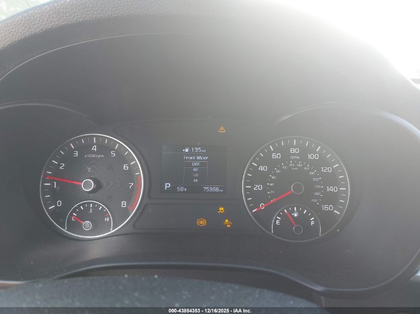 2019 Kia Optima S VIN: 5XXGT4L34KG280655 Lot: 43854353