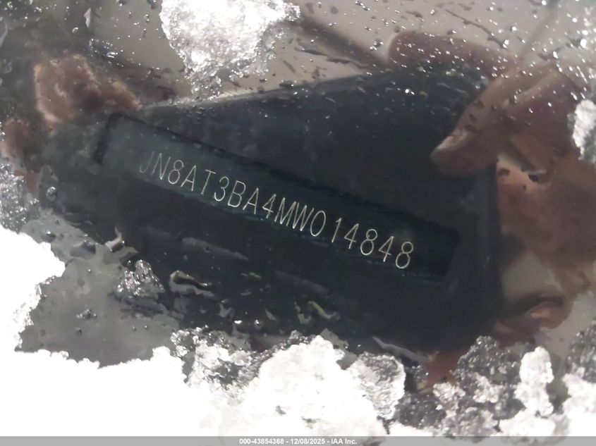 2021 Nissan Rogue Sv Fwd VIN: JN8AT3BA4MW014848 Lot: 43854368