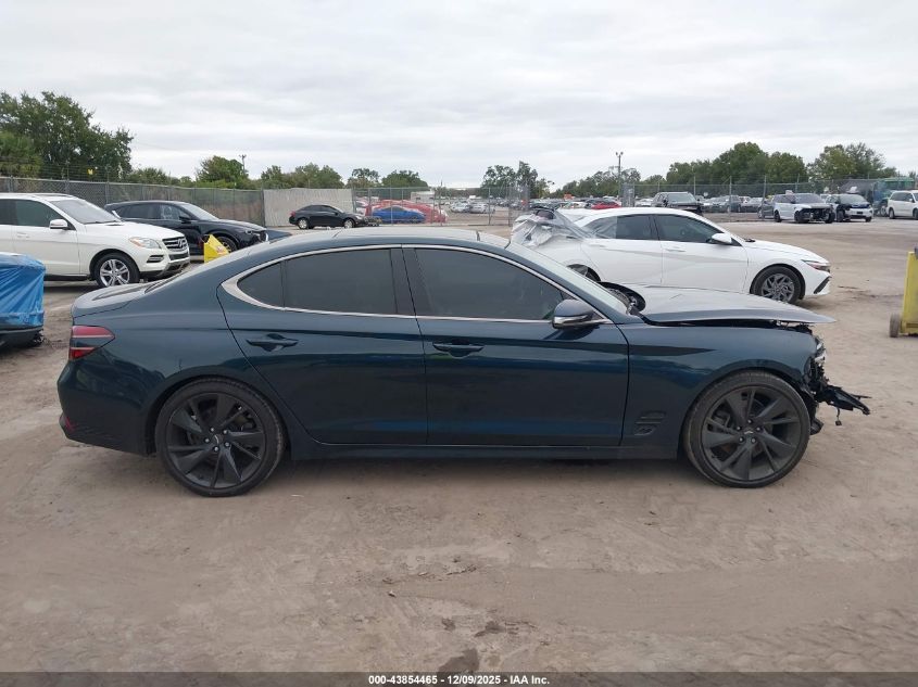 2023 Genesis G70 2.0T Rwd VIN: KMTG34TA9PU115010 Lot: 43854465