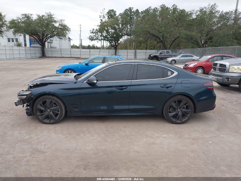 2023 Genesis G70 2.0T Rwd VIN: KMTG34TA9PU115010 Lot: 43854465