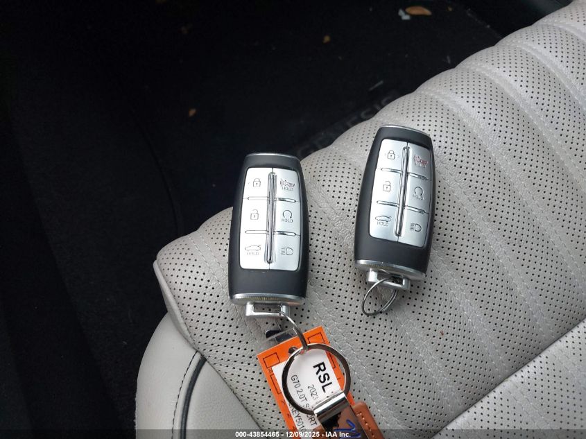 2023 Genesis G70 2.0T Rwd VIN: KMTG34TA9PU115010 Lot: 43854465