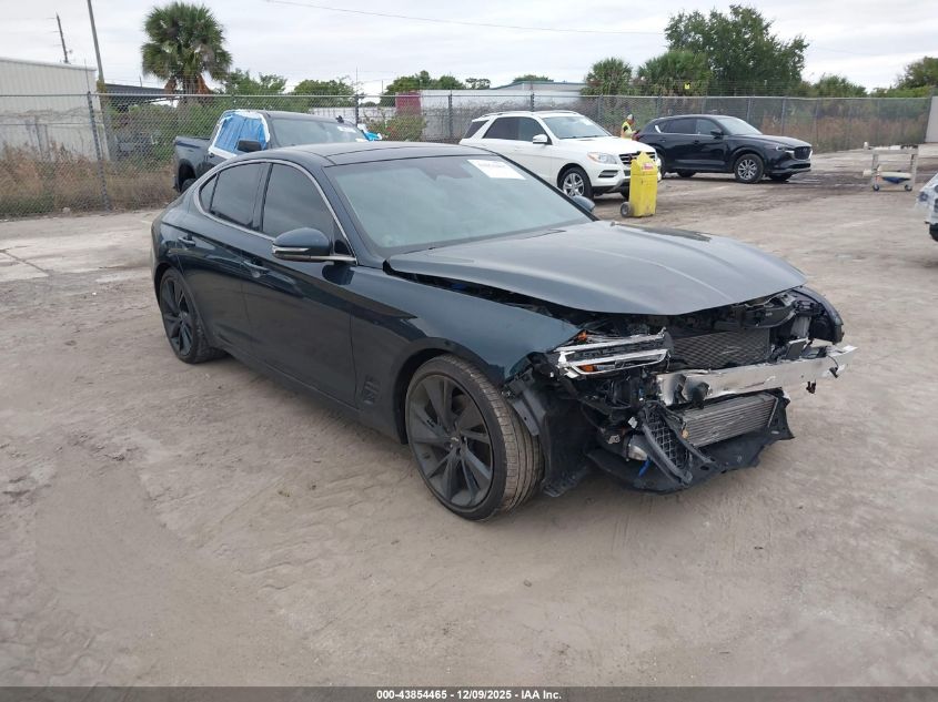 2023 Genesis G70 2.0T Rwd VIN: KMTG34TA9PU115010 Lot: 43854465