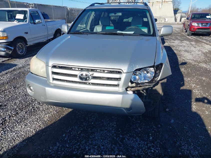 2006 Toyota Highlander VIN: JTEGD21A960140073 Lot: 43854498