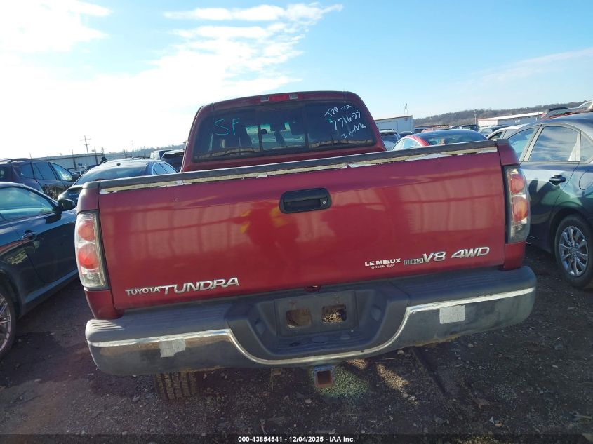 2002 Toyota Tundra Sr5 V8 VIN: 5TBBT44122S234398 Lot: 43854541