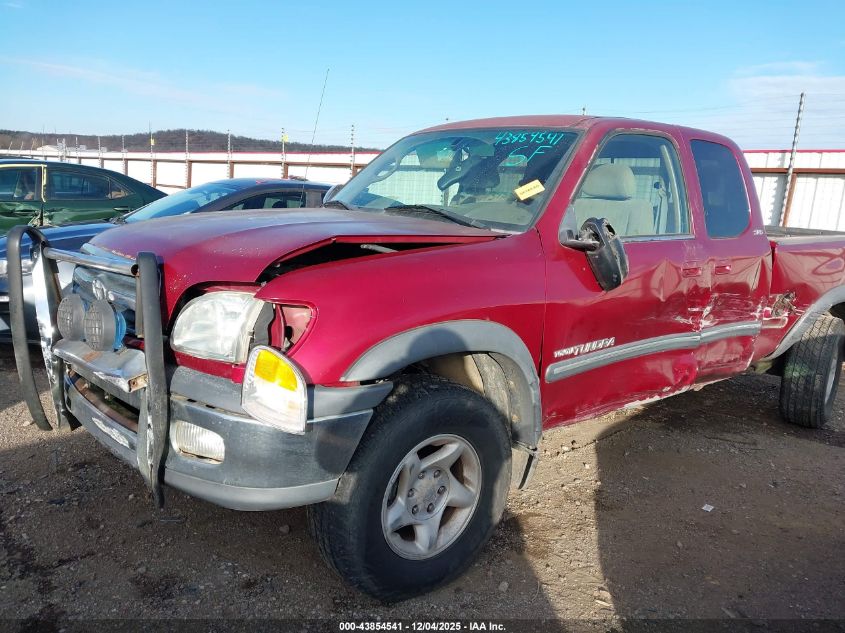 2002 Toyota Tundra Sr5 V8 VIN: 5TBBT44122S234398 Lot: 43854541