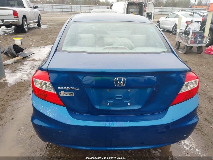 2012 Honda Civic Lx VIN: 2HGFB2F58CH575998 Lot: 43854567