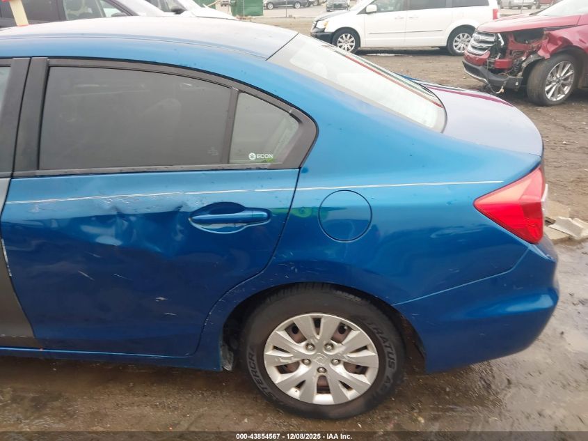 2012 Honda Civic Lx VIN: 2HGFB2F58CH575998 Lot: 43854567