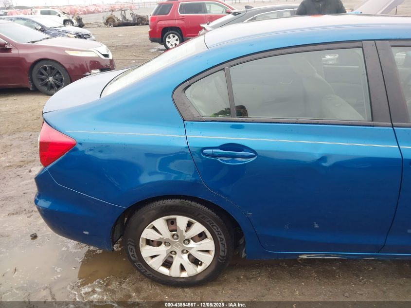 2012 Honda Civic Lx VIN: 2HGFB2F58CH575998 Lot: 43854567