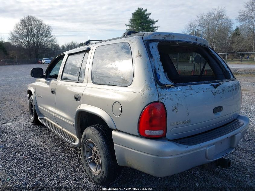 2000 Dodge Durango VIN: 1B4HR28Z9YF190443 Lot: 43854573