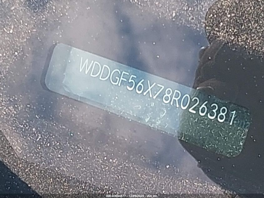 2008 Mercedes-Benz C 350 Sport VIN: WDDGF56X78R026381 Lot: 43854577