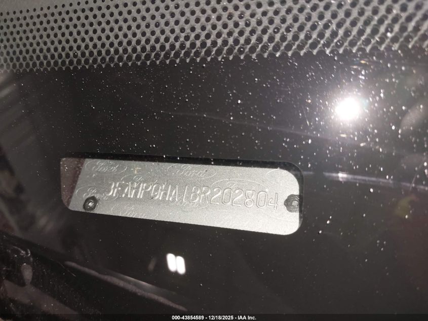 2011 Ford Fusion Se VIN: 3FAHP0HA1BR202804 Lot: 43854589