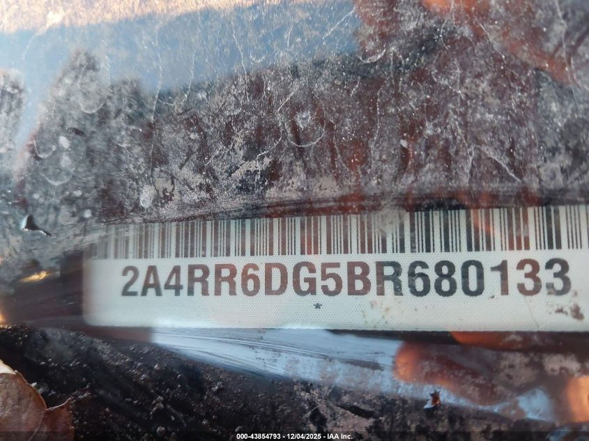 2011 Chrysler Town & Country Limited VIN: 2A4RR6DG5BR680133 Lot: 43854793