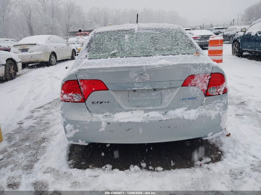 2007 Honda Civic Hybrid VIN: JHMFA36287S024058 Lot: 43854871