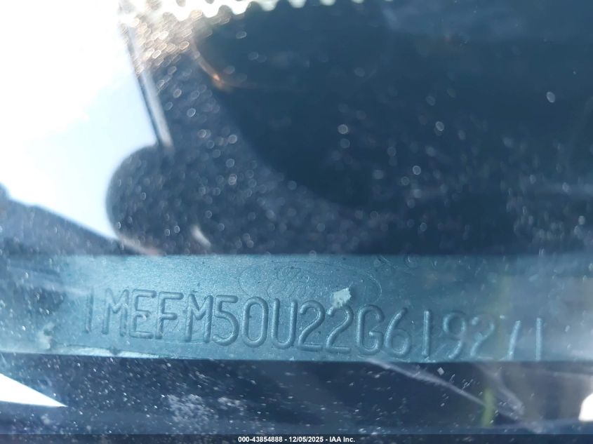 2002 Mercury Sable Gs VIN: 1MEFM50U22G619271 Lot: 43854888