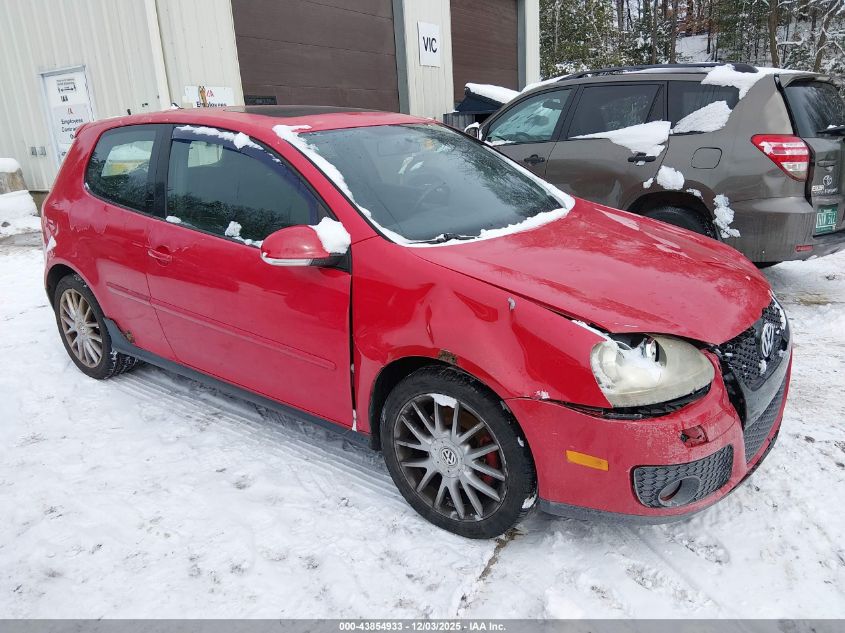 2007 Volkswagen Gti 2-Door VIN: WVWEV71K87W084754 Lot: 43854933