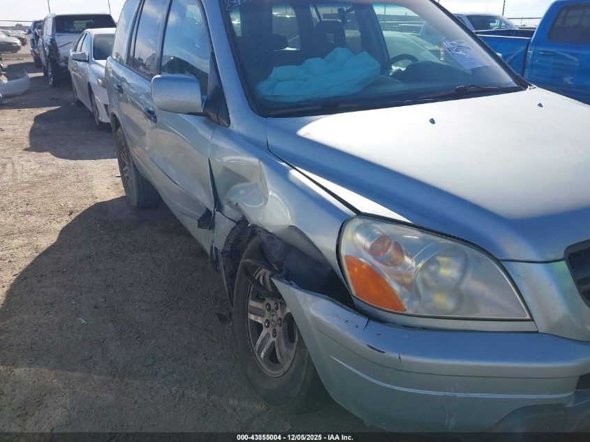 2003 Honda Pilot Ex VIN: 2HKYF18433H577613 Lot: 43855004