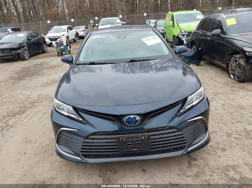 2021 Toyota Camry Le Hybrid VIN: 4T1C31AK8MU551328 Lot: 43855006