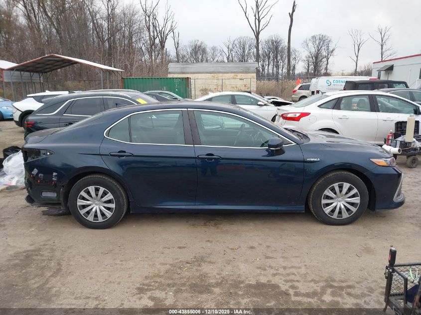 2021 Toyota Camry Le Hybrid VIN: 4T1C31AK8MU551328 Lot: 43855006