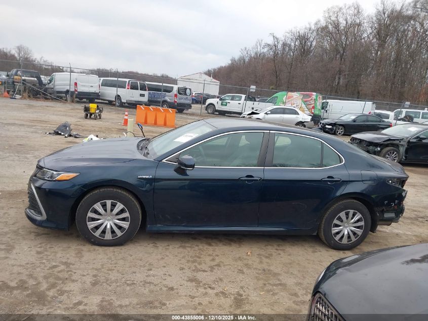 2021 Toyota Camry Le Hybrid VIN: 4T1C31AK8MU551328 Lot: 43855006