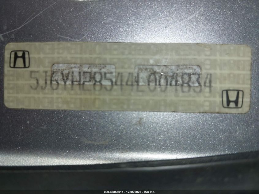 2004 Honda Element Ex VIN: 5J6YH28544L004834 Lot: 43855011