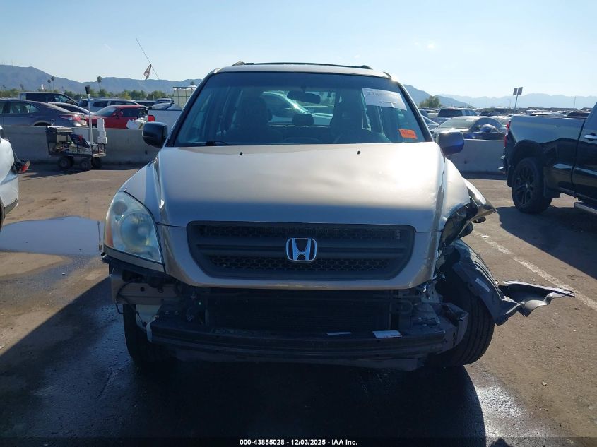 2003 Honda Pilot Lx VIN: 2HKYF18153H580535 Lot: 43855028