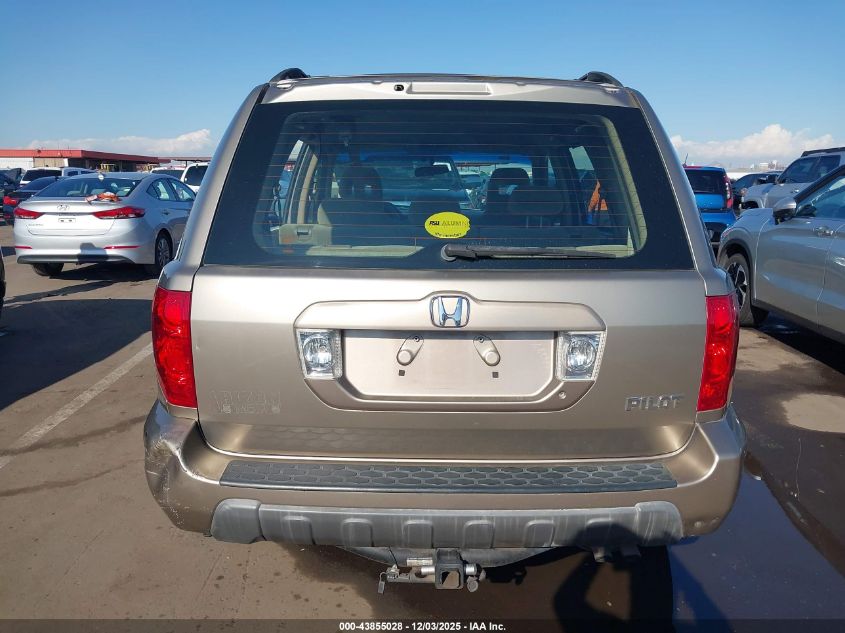 2003 Honda Pilot Lx VIN: 2HKYF18153H580535 Lot: 43855028