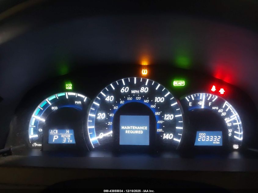 2013 Toyota Camry Hybrid Xle VIN: 4T1BD1FK3DU089827 Lot: 43855034