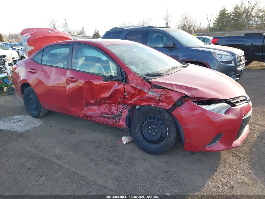 2015 Toyota Corolla Le VIN: 5YFBURHE1FP280754 Lot: 43855051
