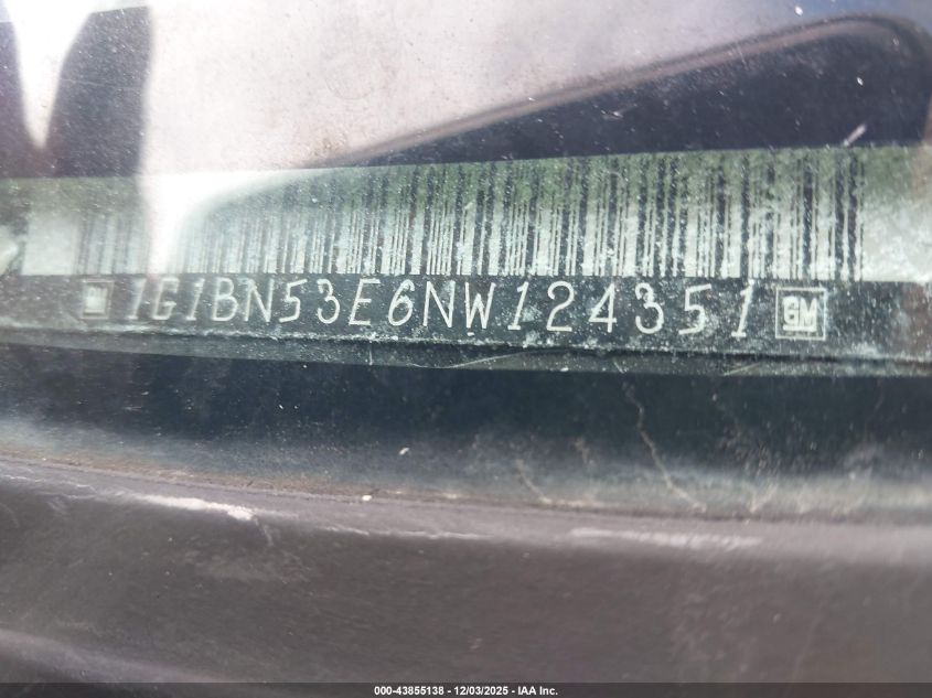 1992 Chevrolet Caprice Classic Ltz VIN: 1G1BN53E6NW124351 Lot: 43855138