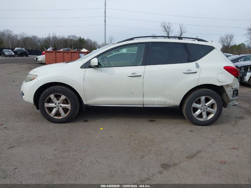 2009 Nissan Murano Sl VIN: JN8AZ18W59W215025 Lot: 43855209