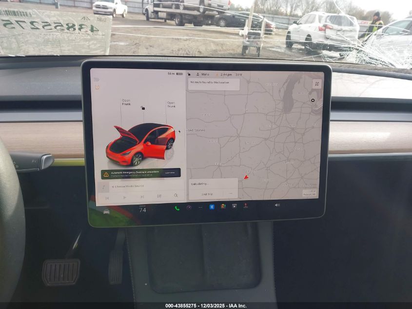 2023 Tesla Model Y Awd/Long Range Dual Motor All-Wheel Drive VIN: 7SAYGDEE4PA123306 Lot: 43855275