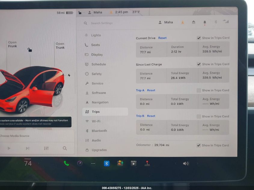2023 Tesla Model Y Awd/Long Range Dual Motor All-Wheel Drive VIN: 7SAYGDEE4PA123306 Lot: 43855275