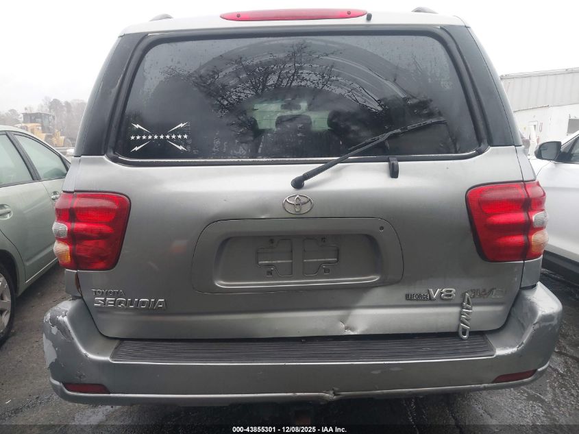 2004 Toyota Sequoia Sr5 V8 VIN: 5TDBT44A04S206397 Lot: 43855301