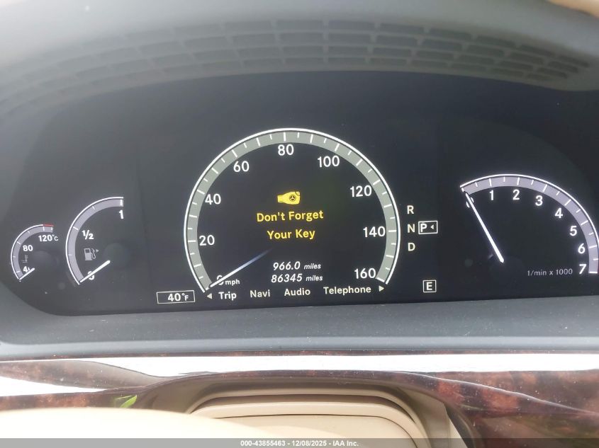 2012 Mercedes-Benz S 550 VIN: WDDNG7DB1CA435507 Lot: 43855463