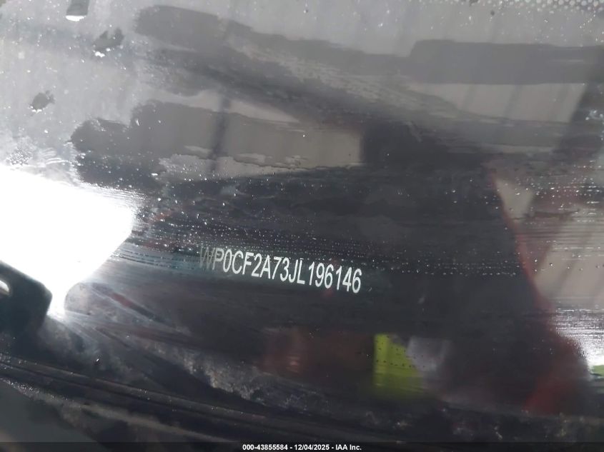 2018 Porsche Panamera Sport VIN: WP0CF2A73JL196146 Lot: 43855584