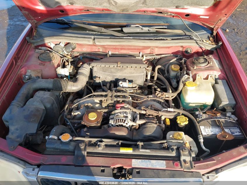 2002 Subaru Forester S VIN: JF1SF65572H728214 Lot: 43855646