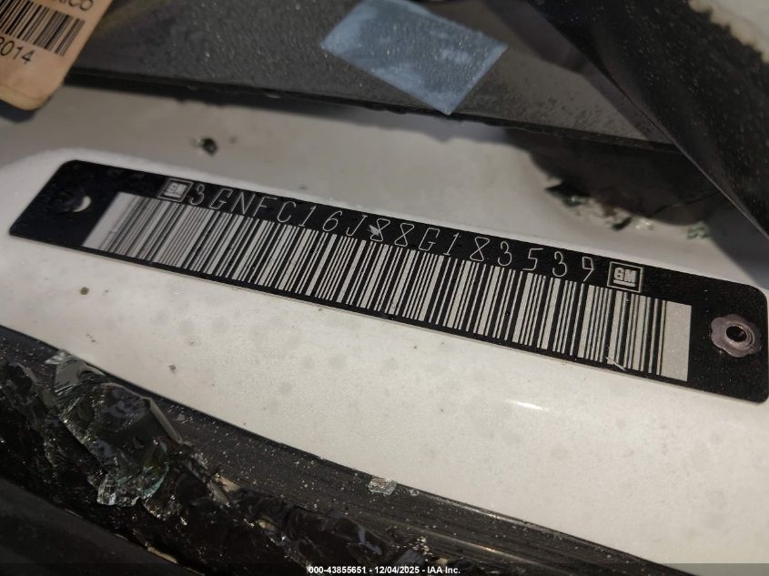 2008 Chevrolet Suburban 1500 Lt VIN: 3GNFC16J88G183539 Lot: 43855651