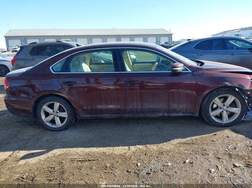 2012 Volkswagen Passat 2.5L Se VIN: 1VWBH7A39CC078666 Lot: 43855654