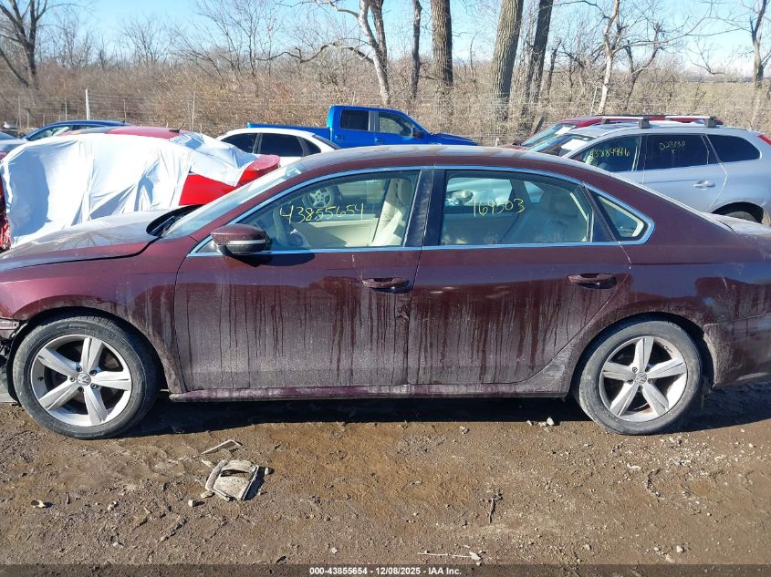 2012 Volkswagen Passat 2.5L Se VIN: 1VWBH7A39CC078666 Lot: 43855654