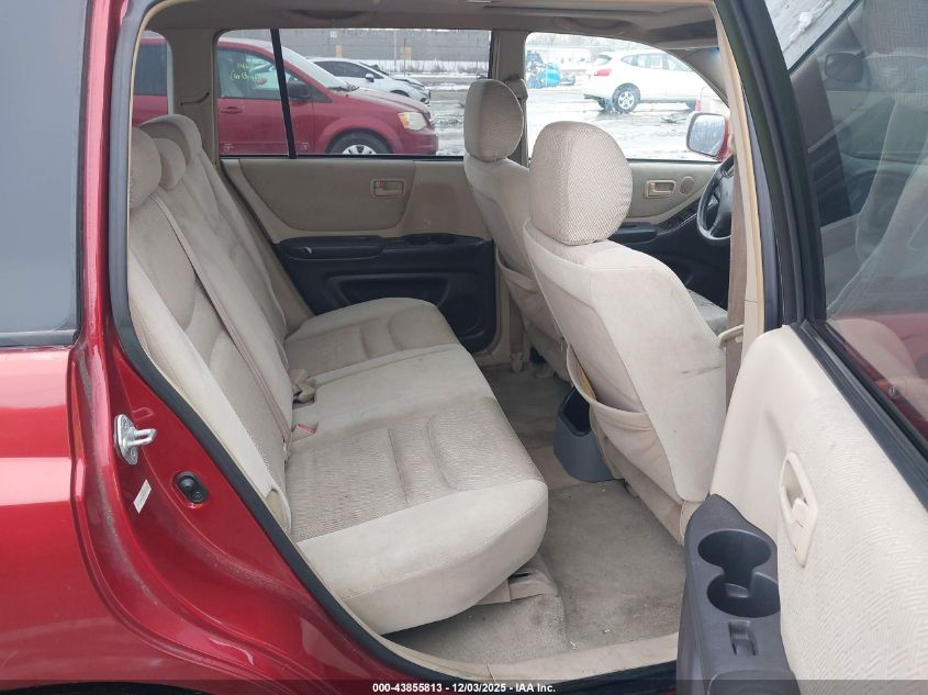 2001 Toyota Highlander V6 VIN: JTEHF21A010034392 Lot: 43855813