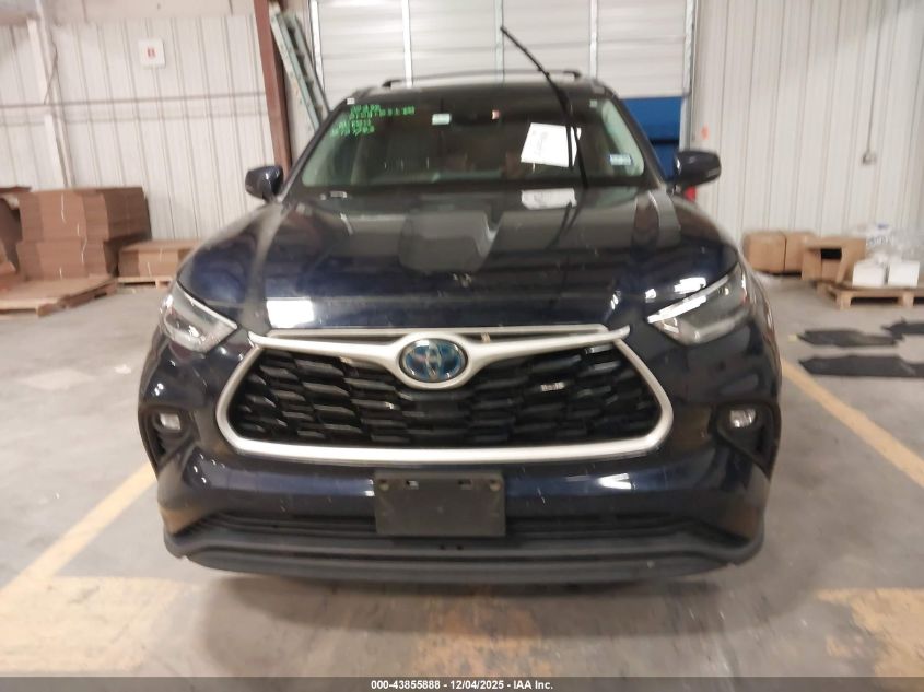 2021 Toyota Highlander Hybrid Xle VIN: 5TDGBRCH2MS050092 Lot: 43855888