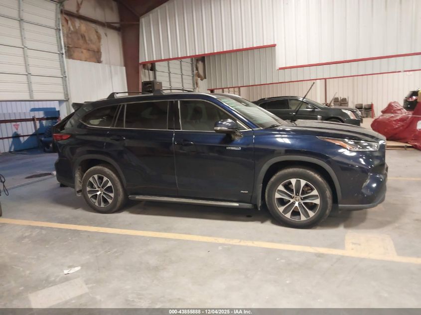 2021 Toyota Highlander Hybrid Xle VIN: 5TDGBRCH2MS050092 Lot: 43855888