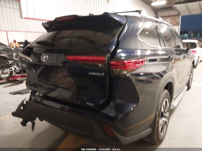 2021 Toyota Highlander Hybrid Xle VIN: 5TDGBRCH2MS050092 Lot: 43855888