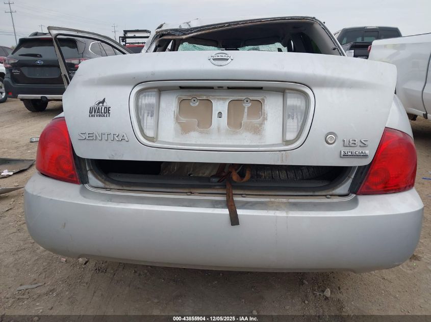 2006 Nissan Sentra 1.8S VIN: 3N1CB51D86L577248 Lot: 43855904