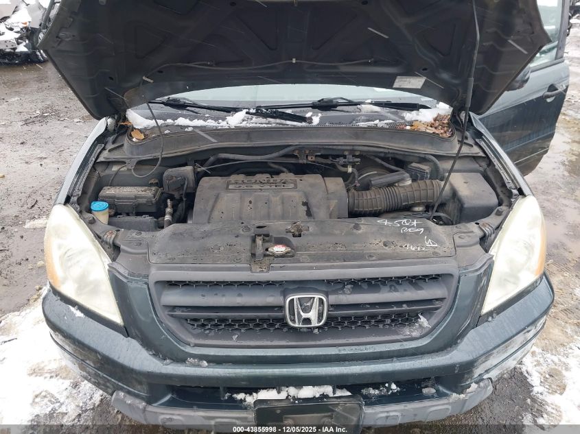 2005 Honda Pilot Ex-L VIN: 5FNYF18555B059285 Lot: 43855998