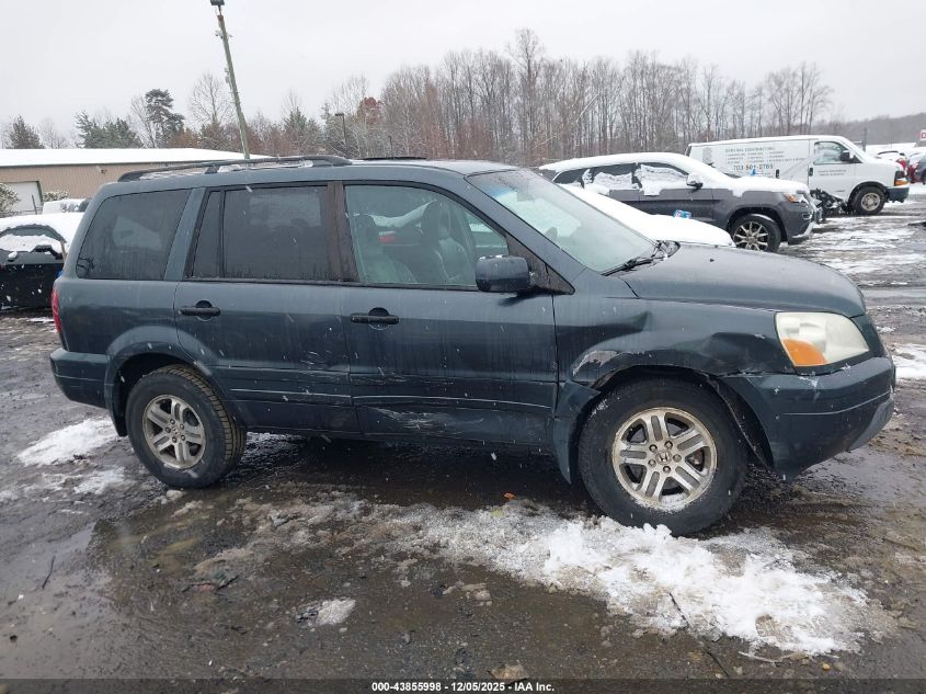 2005 Honda Pilot Ex-L VIN: 5FNYF18555B059285 Lot: 43855998