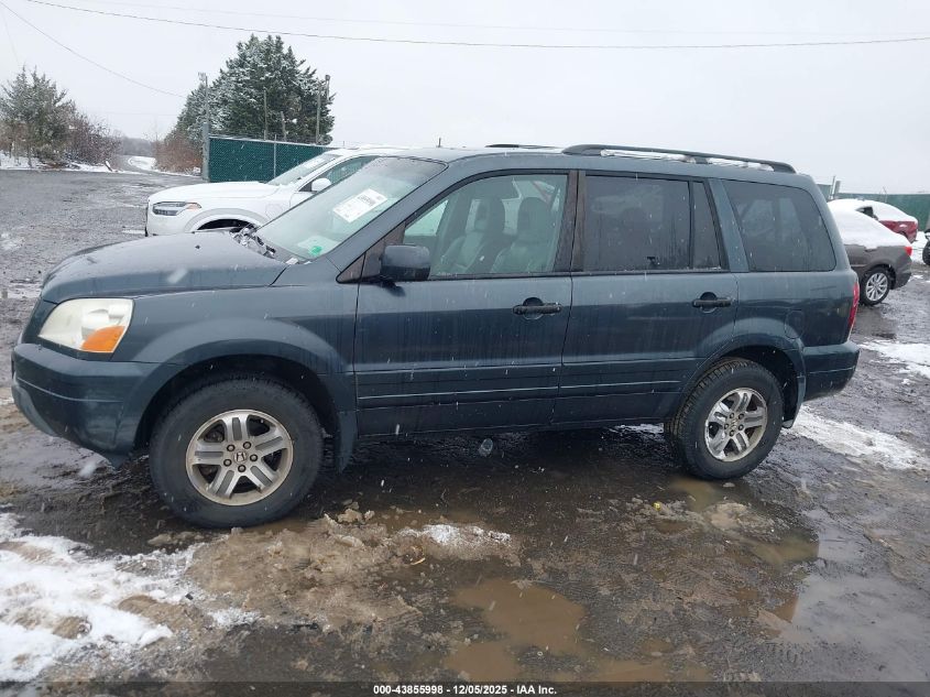2005 Honda Pilot Ex-L VIN: 5FNYF18555B059285 Lot: 43855998