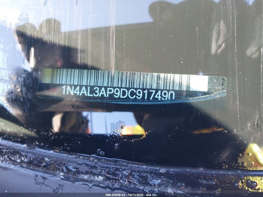 2013 Nissan Altima 2.5 Sl VIN: 1N4AL3AP9DC917490 Lot: 43856142